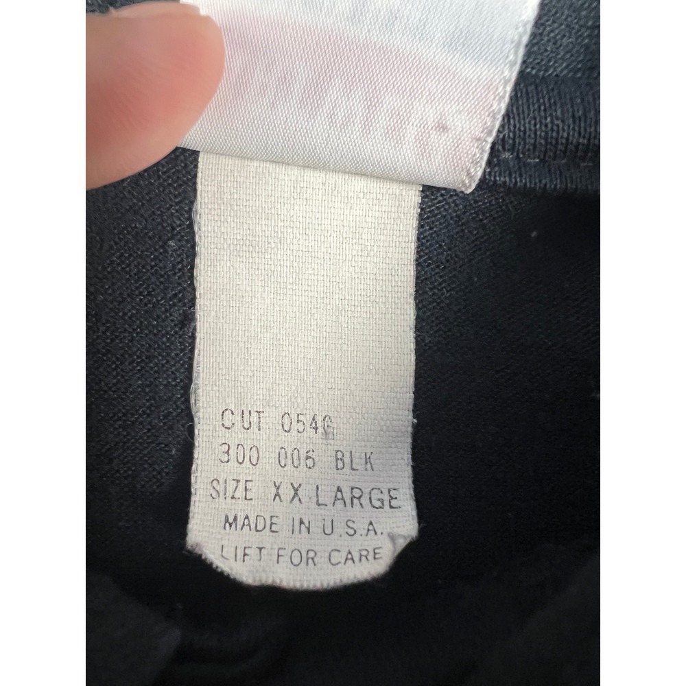 Hartwell Polo Shirt Mens XXL Black Ocean City-Wright Fire Dist Vintage Made USA - Picture 6 of 10
